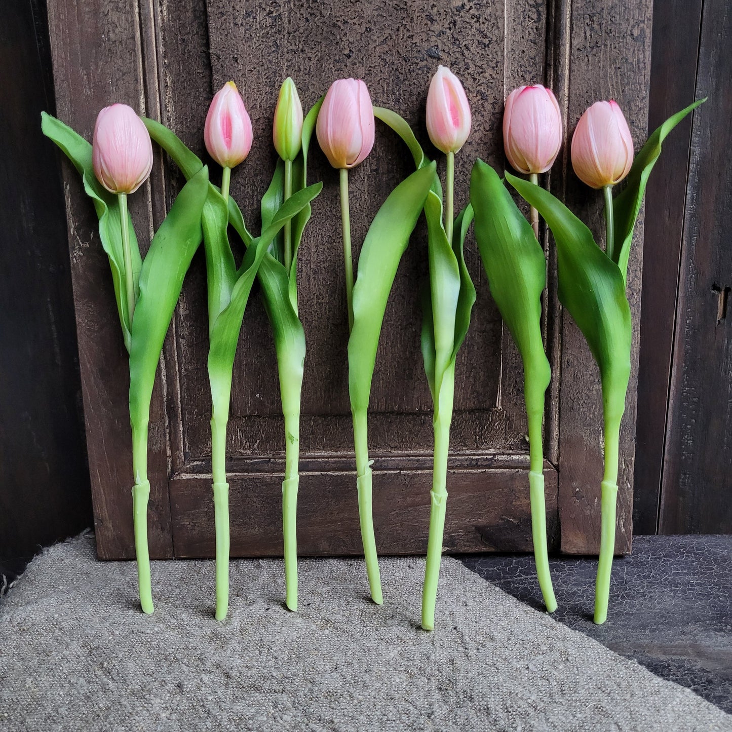 Bos kunst tulpen roze 32cm