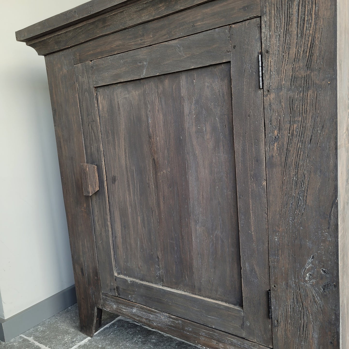 Eendeurskast commode Vintage sober vergrijsd