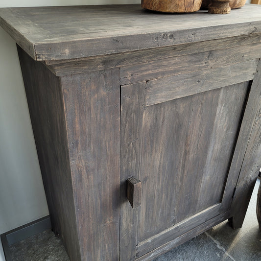 Eendeurskast commode Vintage sober vergrijsd