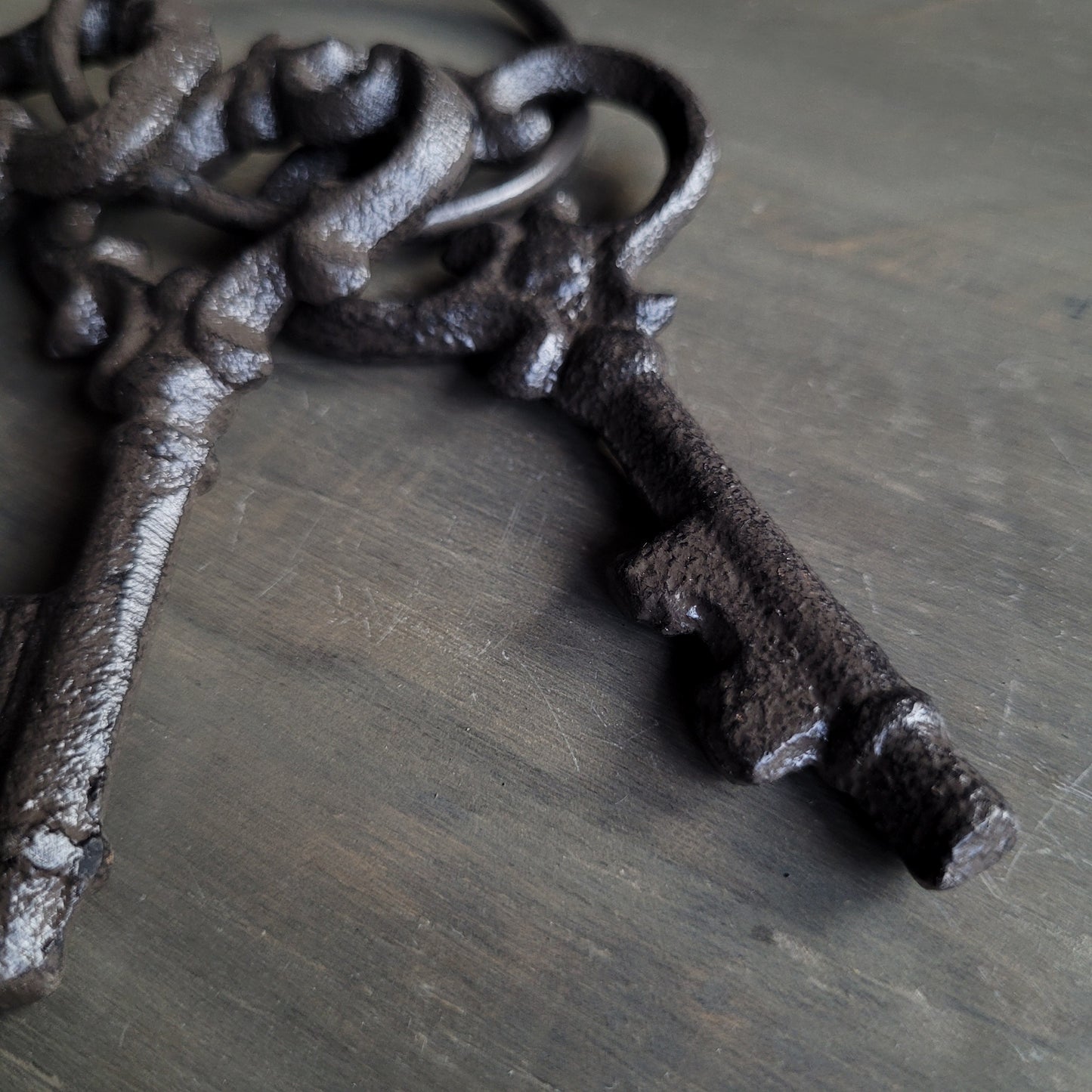 Setje oude sleutels ijzer