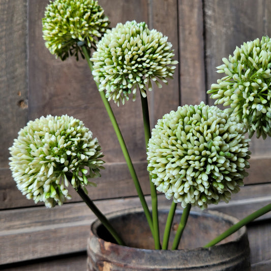 Kunst allium bol 3 stuks 43cm