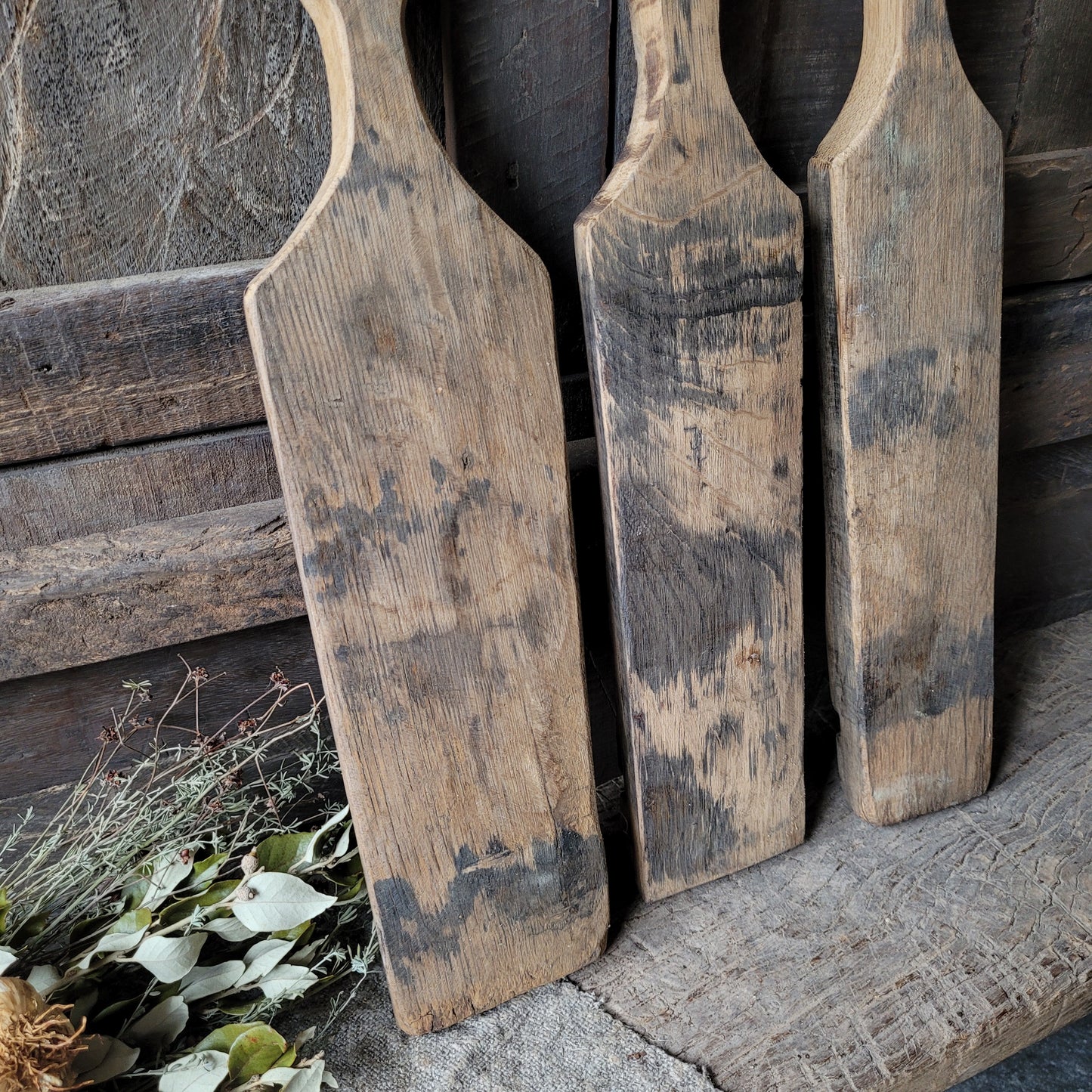 Uniek oud houten amuseplank