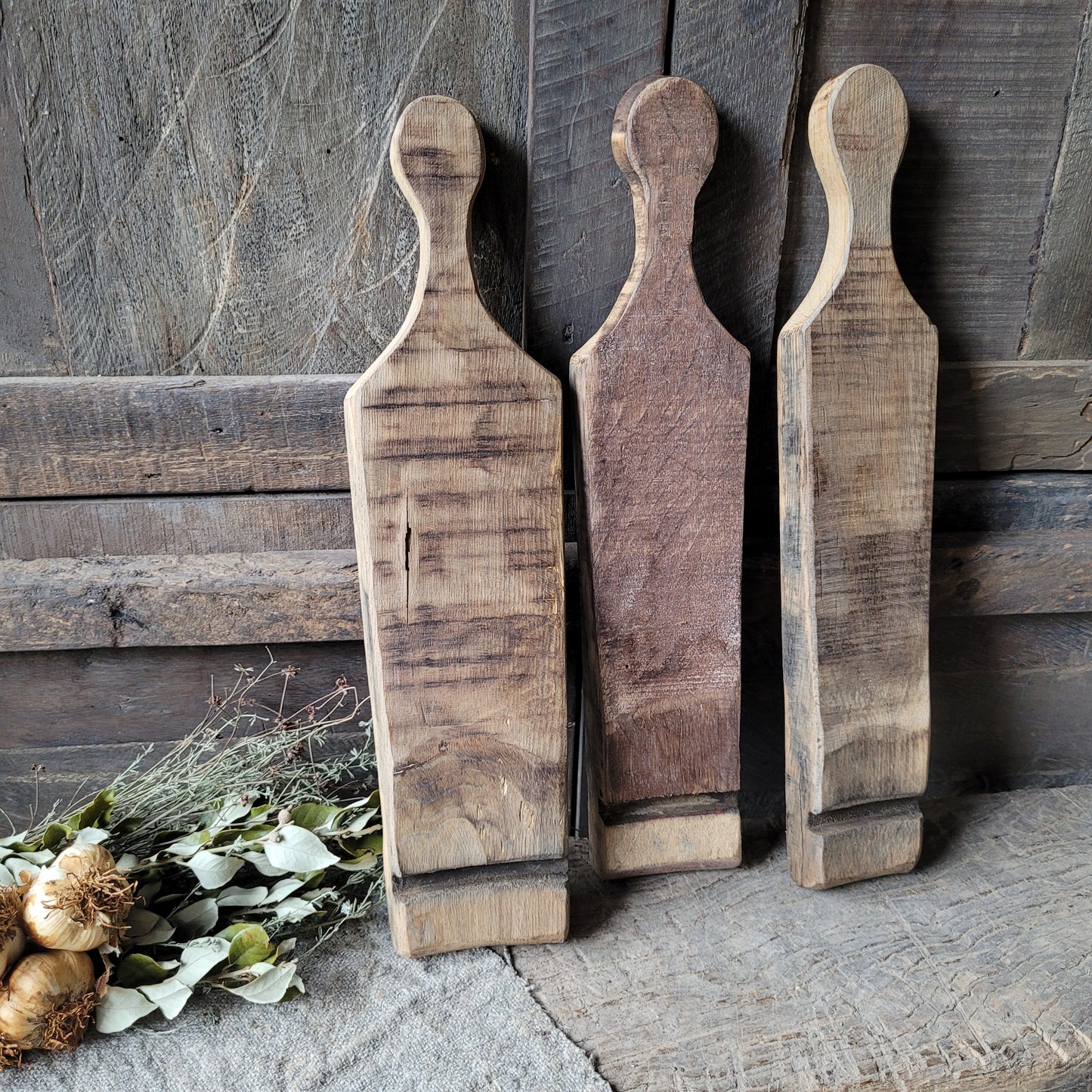 Uniek oud houten amuseplank