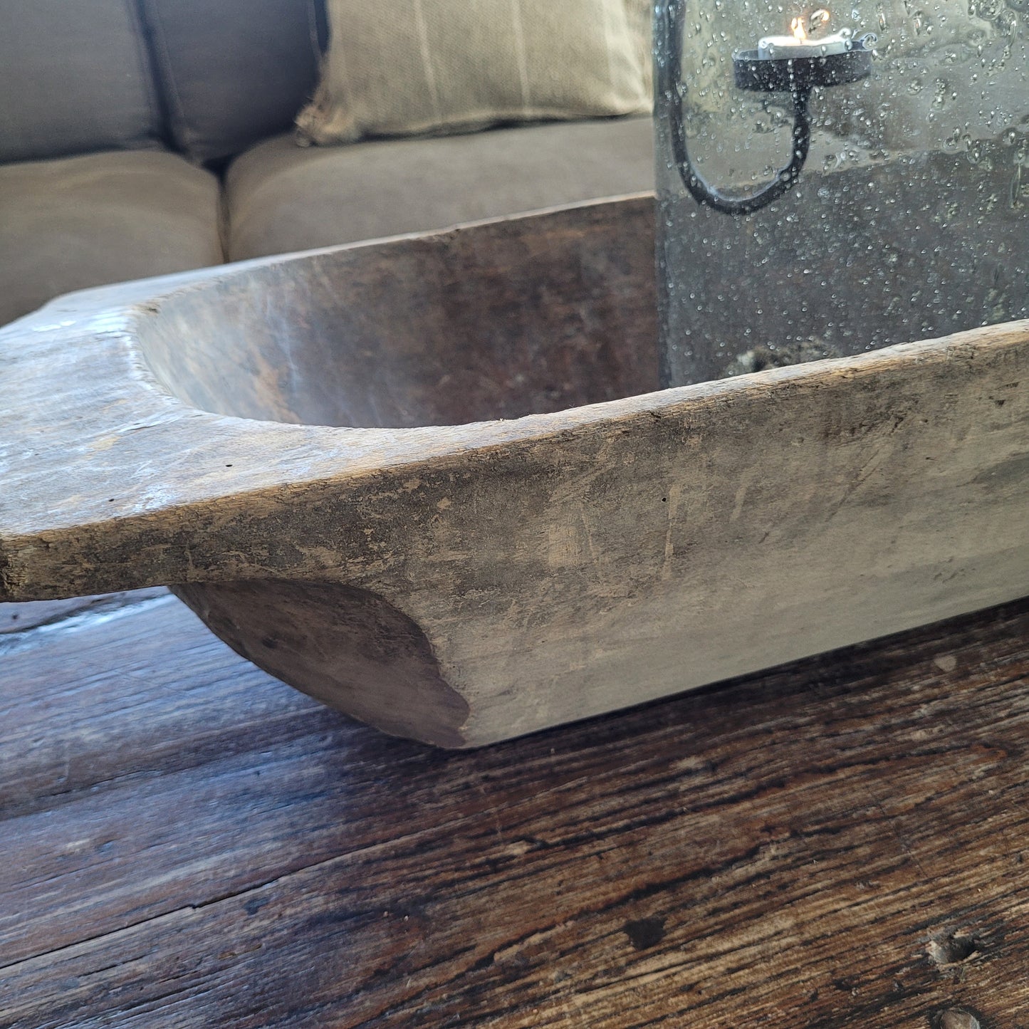 Uniek oud houten trog XL