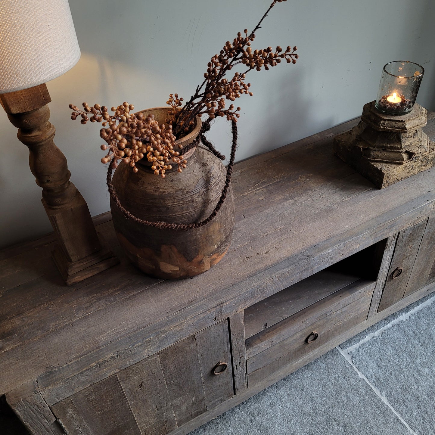 Tv meubel | dressoir 150cm oud hout driftwood