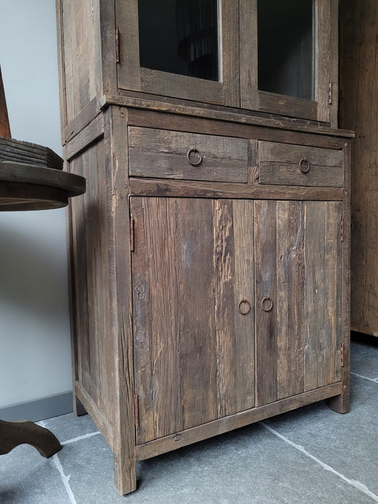 Vitrinekast | buffetkast oud hout driftwood