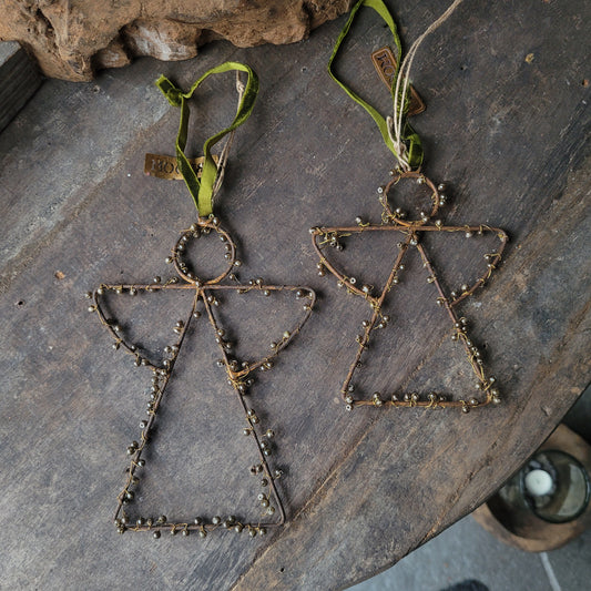 Kerst engel aan touw Bloom M