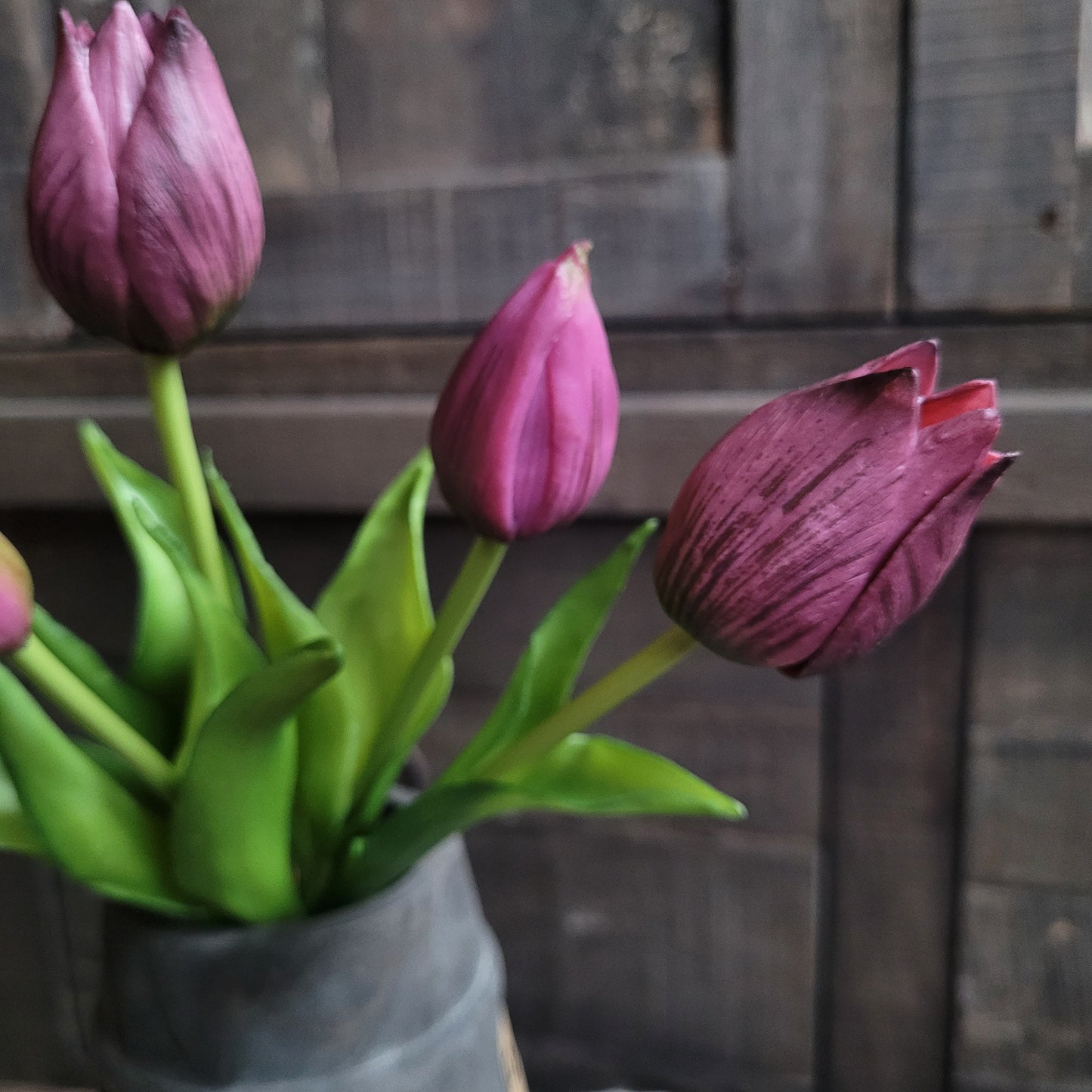Bos kunst tulpen paars 25cm