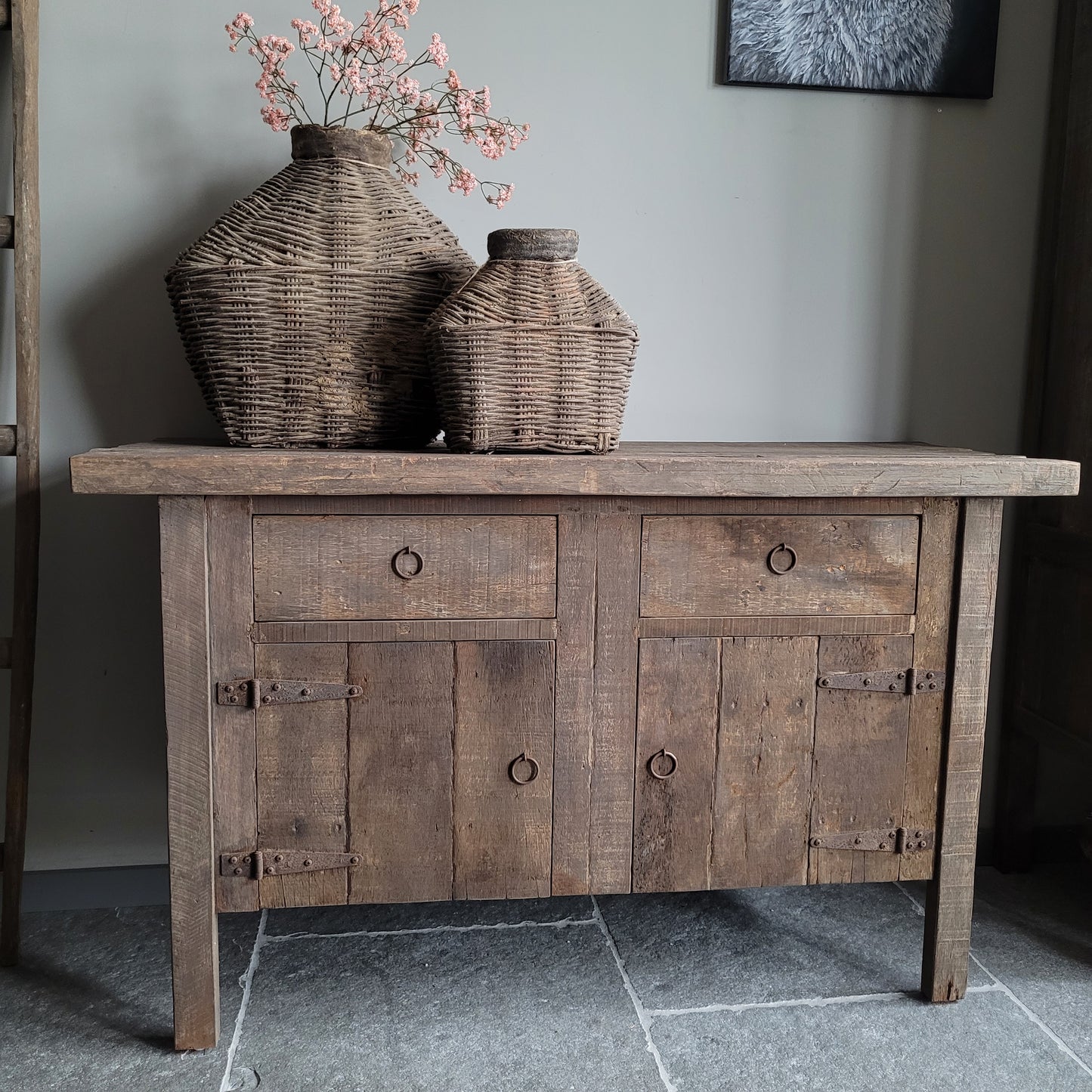Dressoir oud hout driftwood 160cm