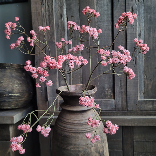 Kunsttak bloem roze 60cm
