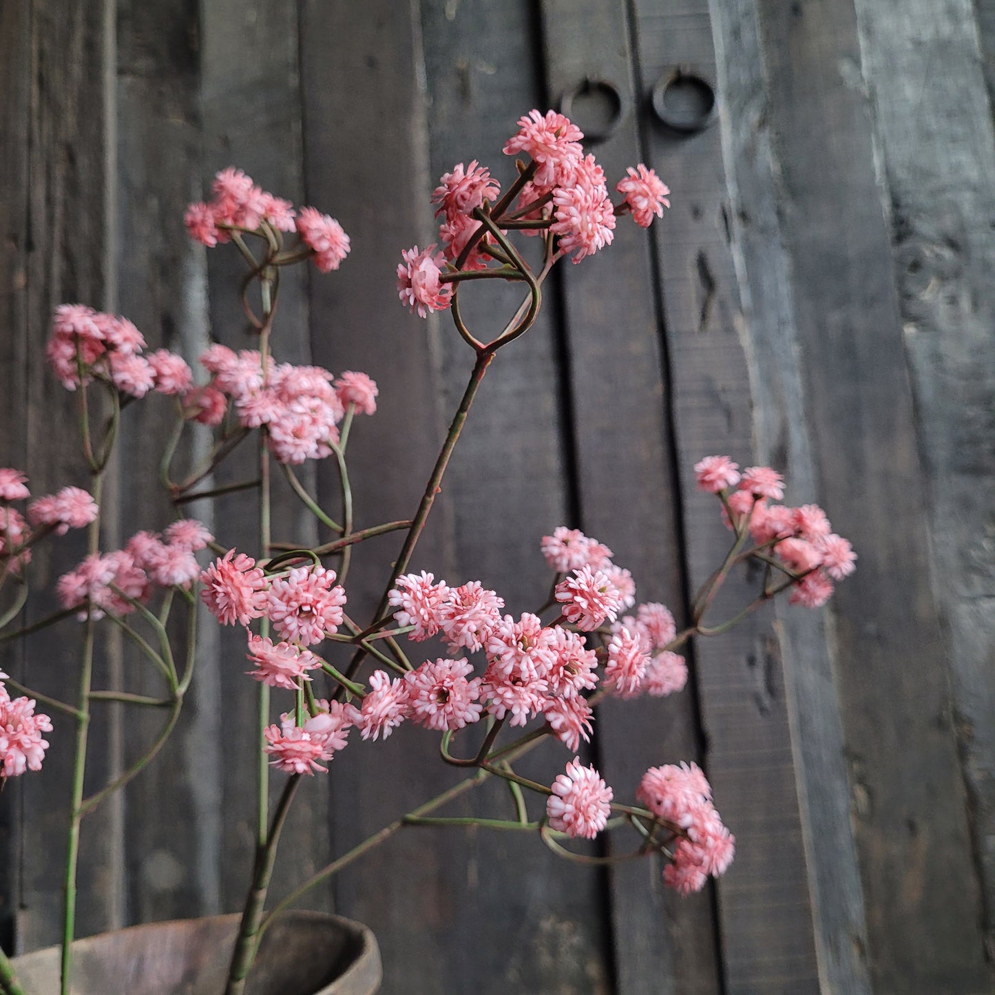 Kunsttak bloem roze 60cm