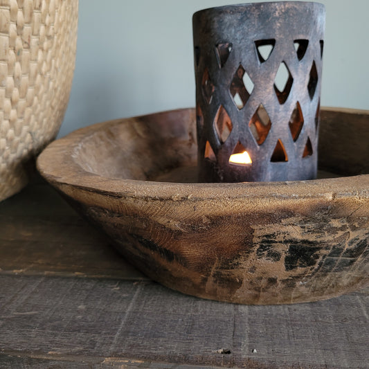 Oud houten schaal nr. 3