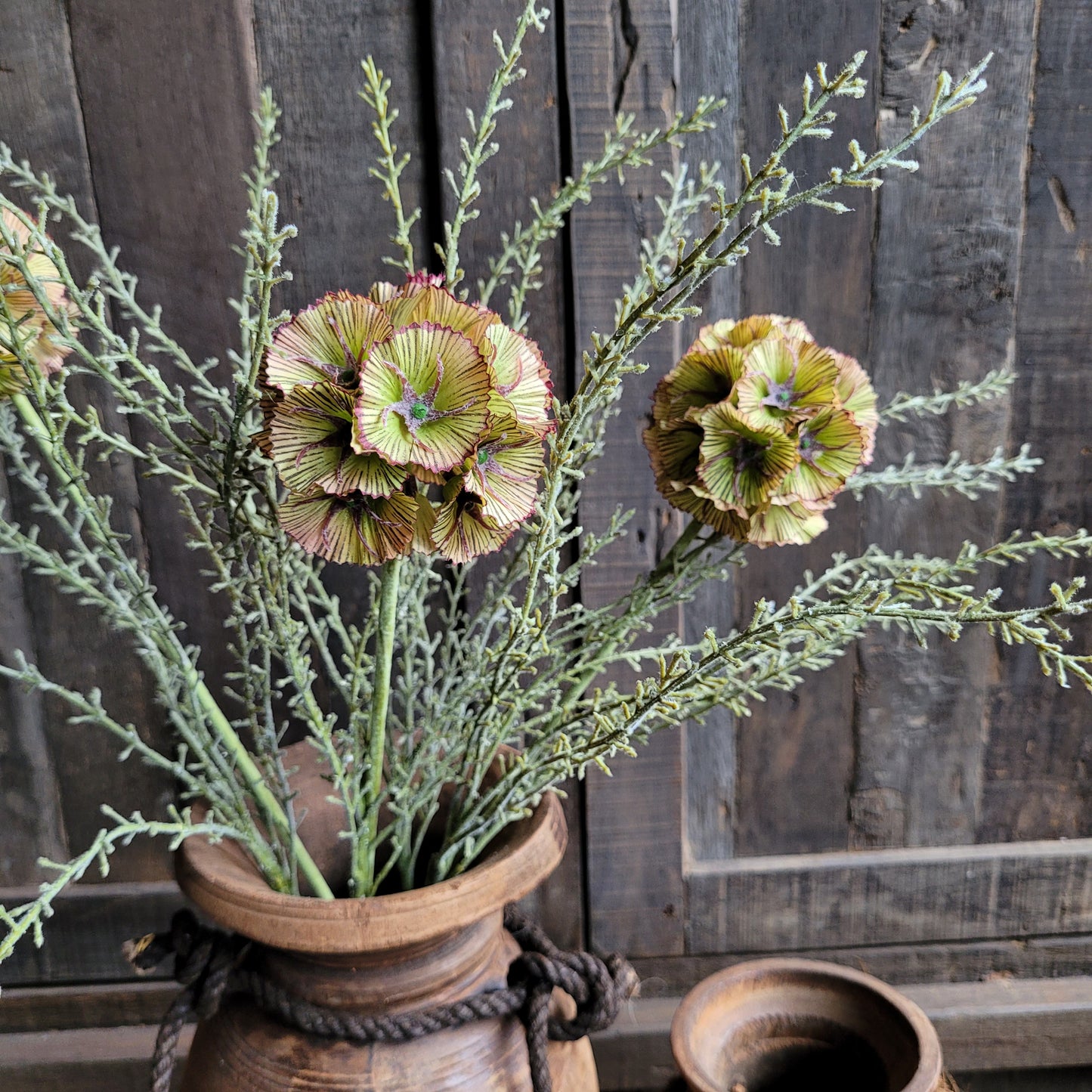 Kunstbloem scabiosa 56cm