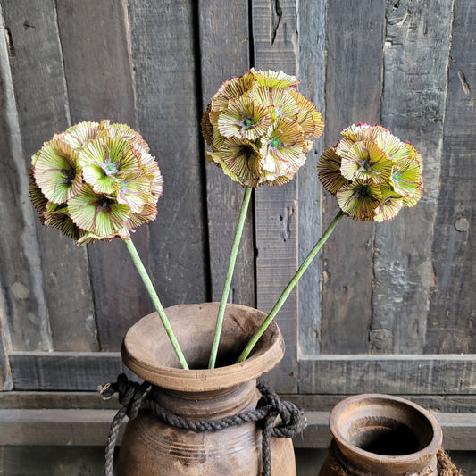 Kunstbloem scabiosa 56cm
