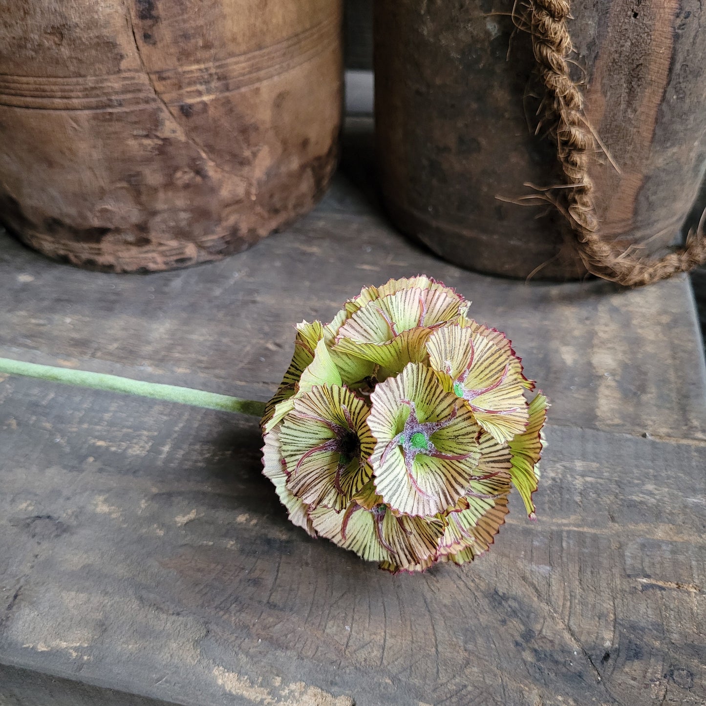 Kunstbloem scabiosa 56cm
