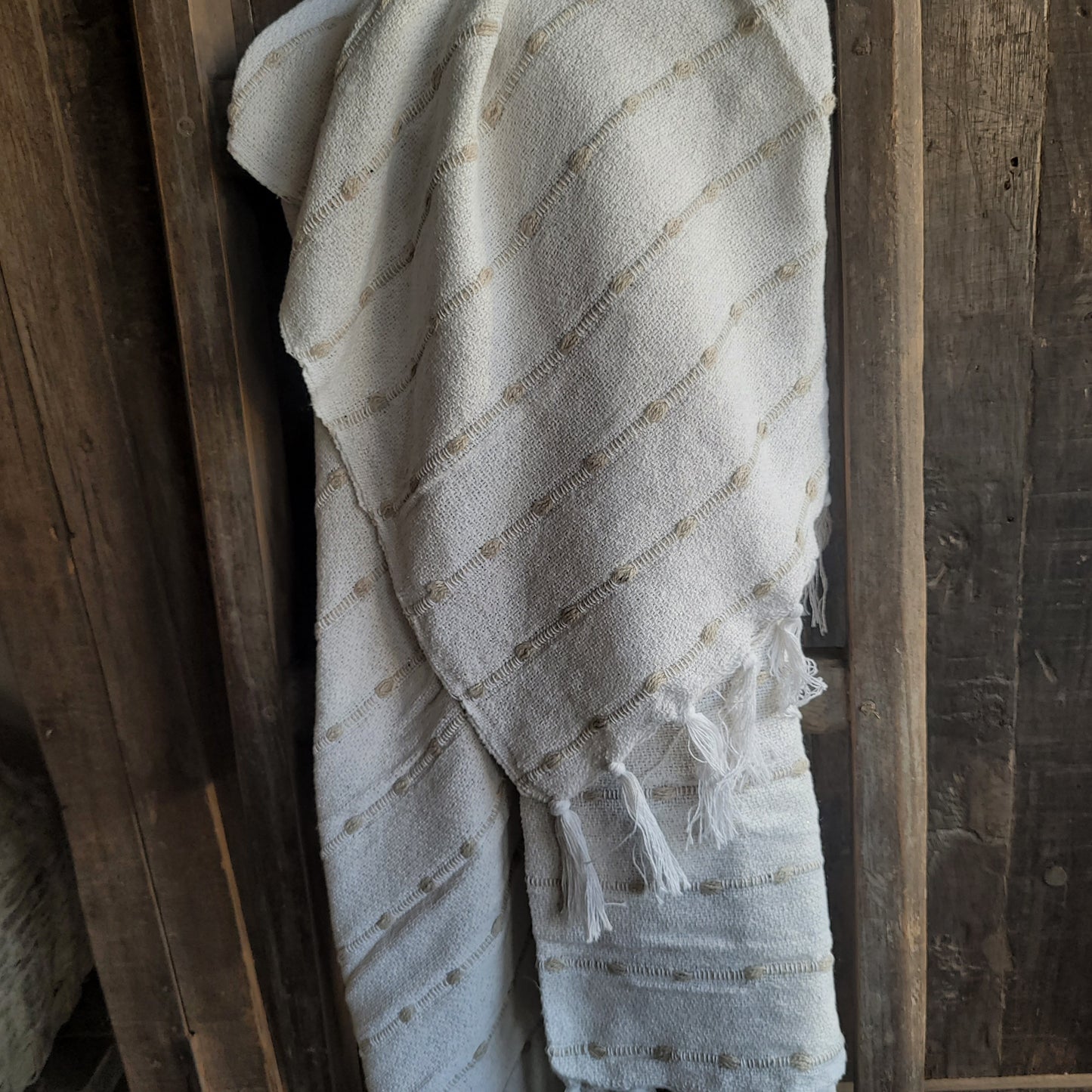 Plaid Mauro 130x170 wit beige