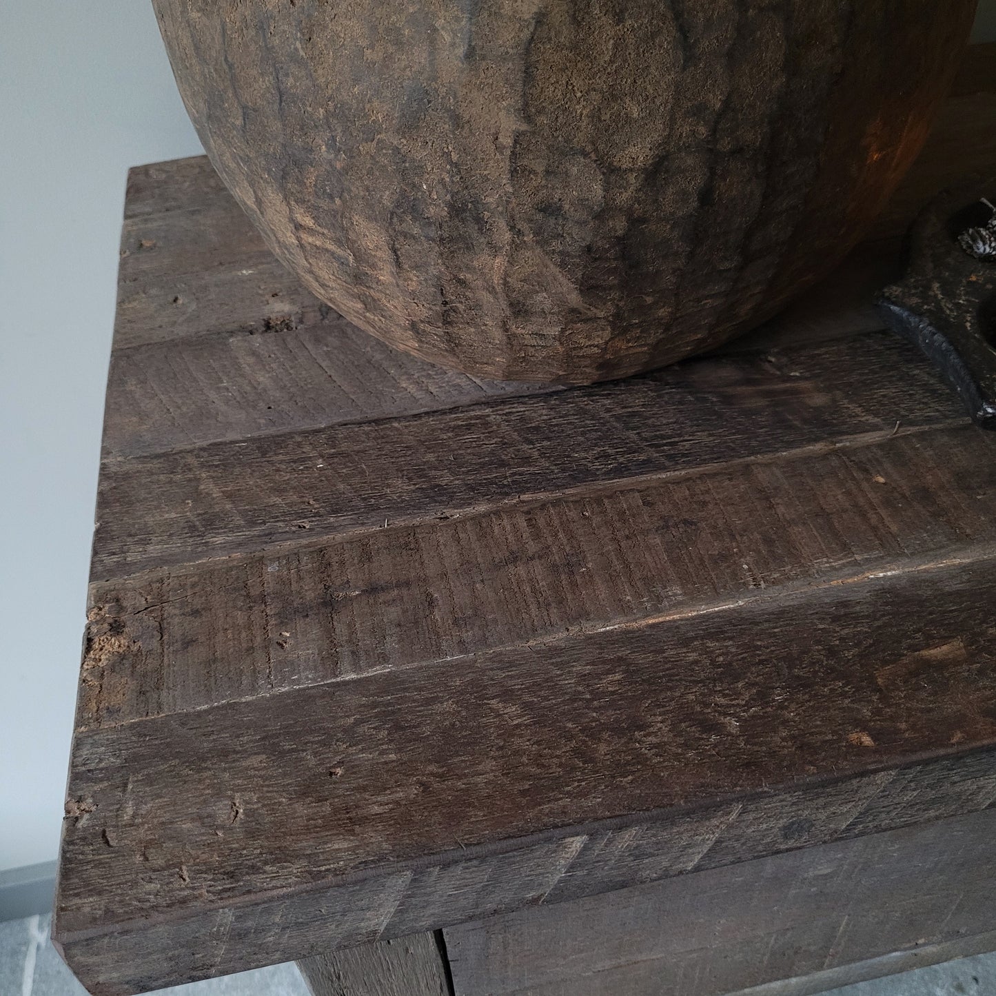 Sidetable met lade oud hout driftwood