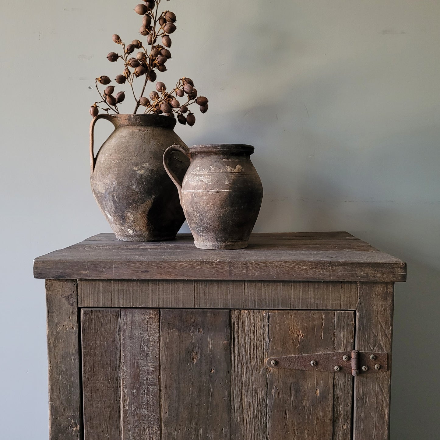 Eendeurs kast Kesi oud hout driftwood
