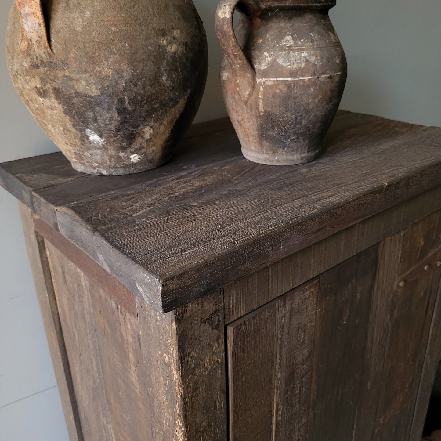 Eendeurs kast Kesi oud hout driftwood
