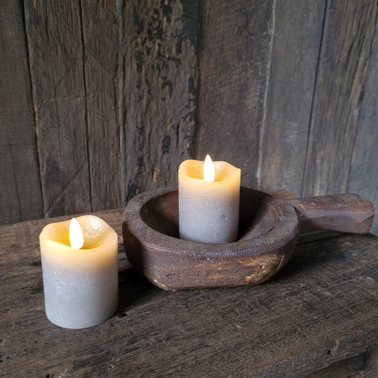 Set stompkaars LED grijs/taupe