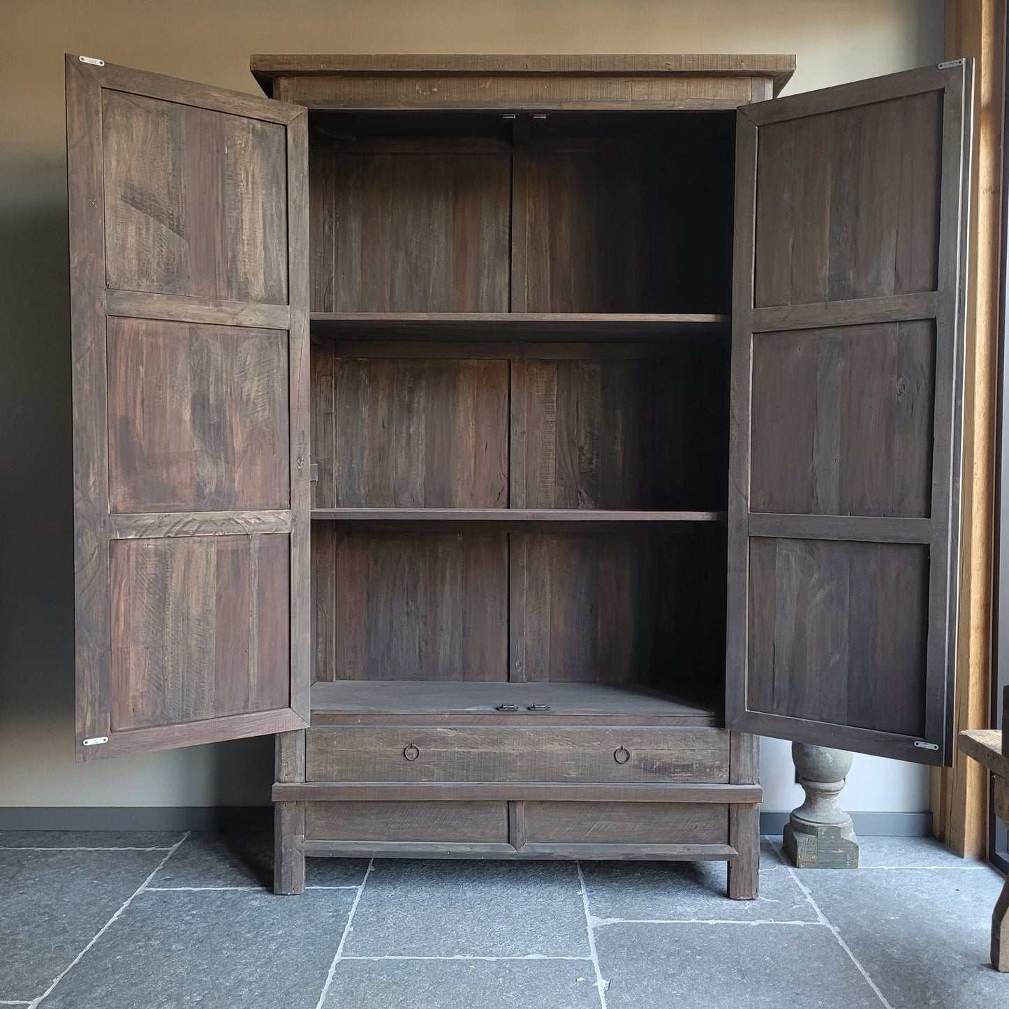 Kast 2-deurs/lades driftwood XL
