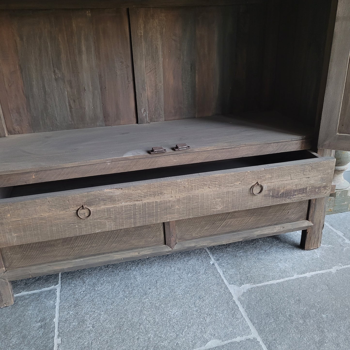 Kast 2-deurs/lades driftwood XL