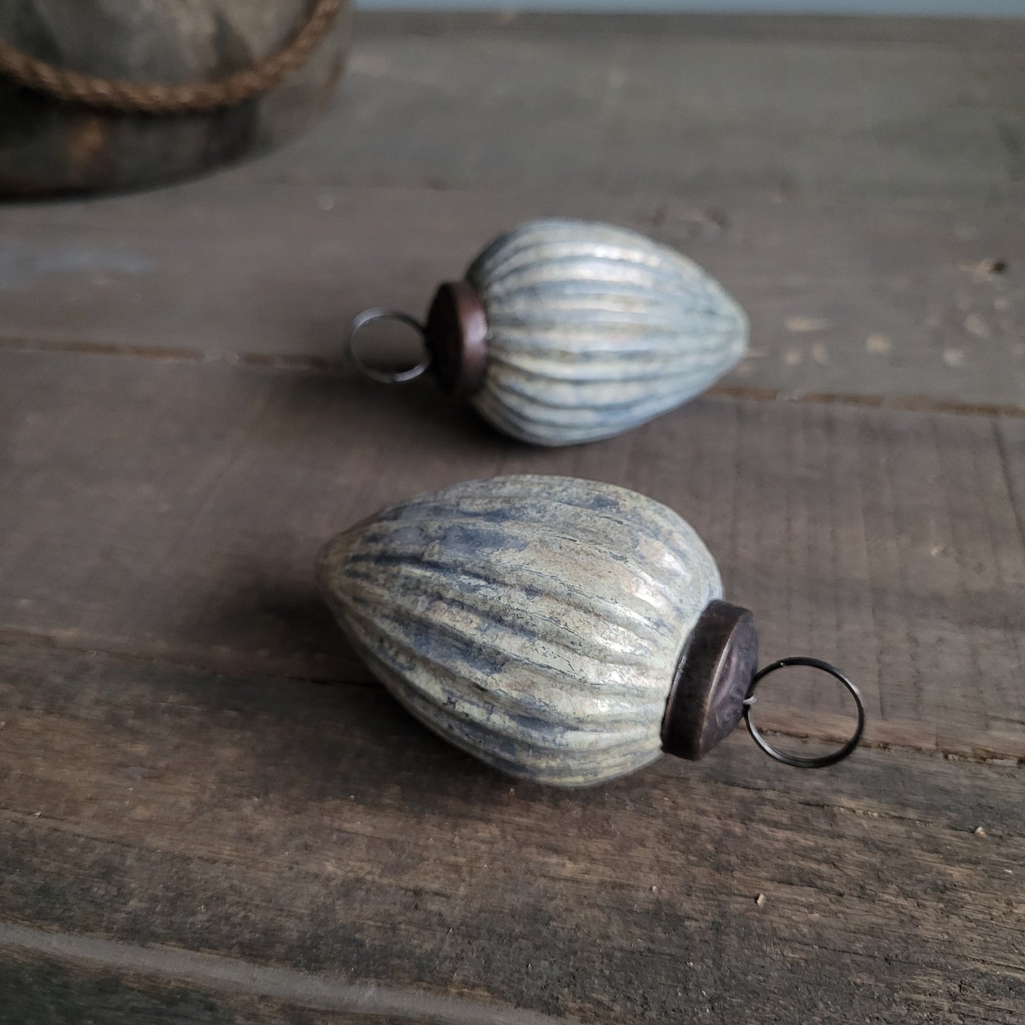 Kerstbal antiek glas