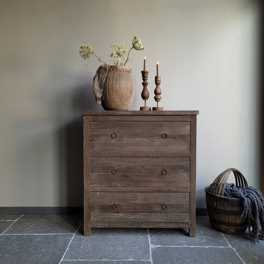 Ladekast | commode driftwood 3-lades