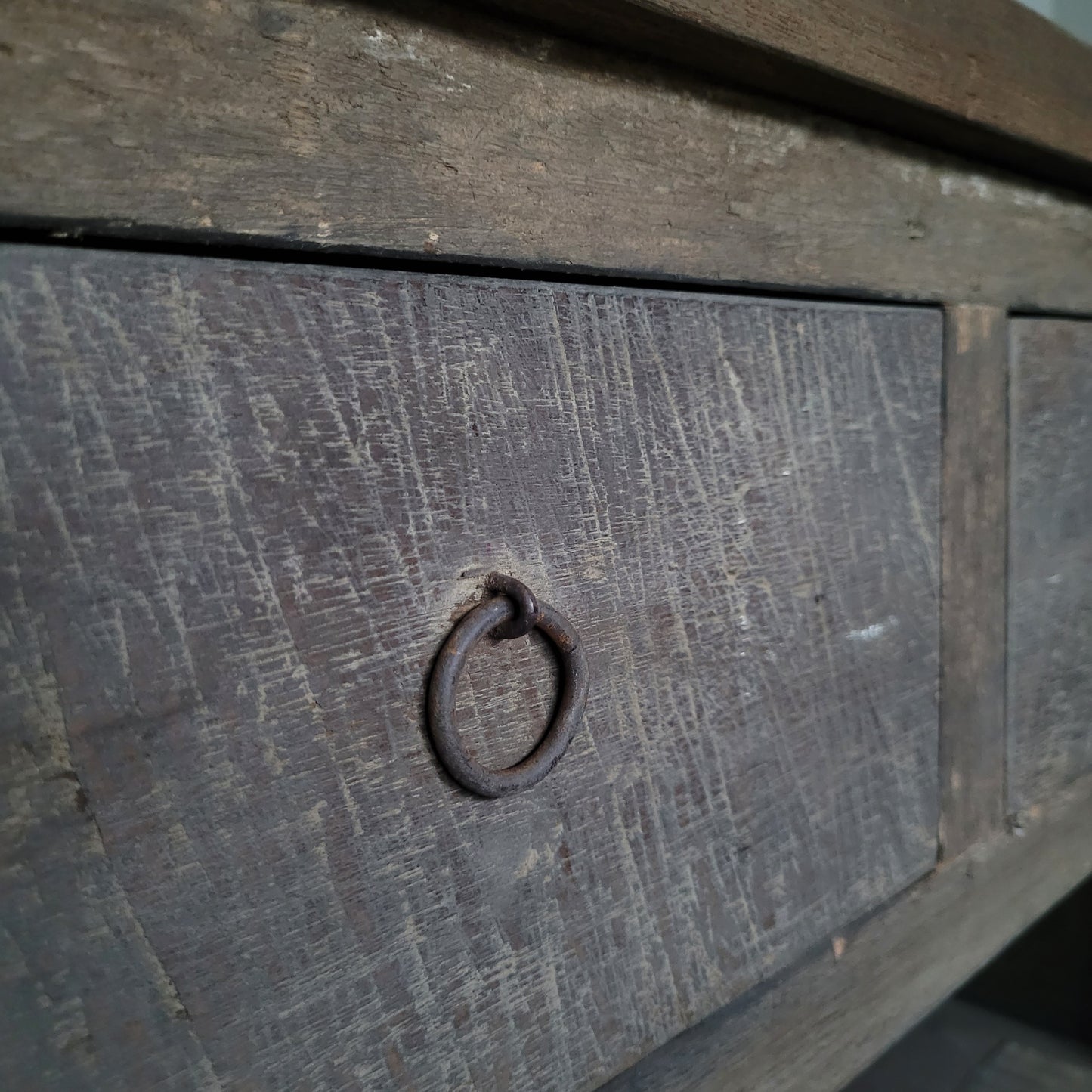 Dressoir oud hout driftwood 2 lades Kota