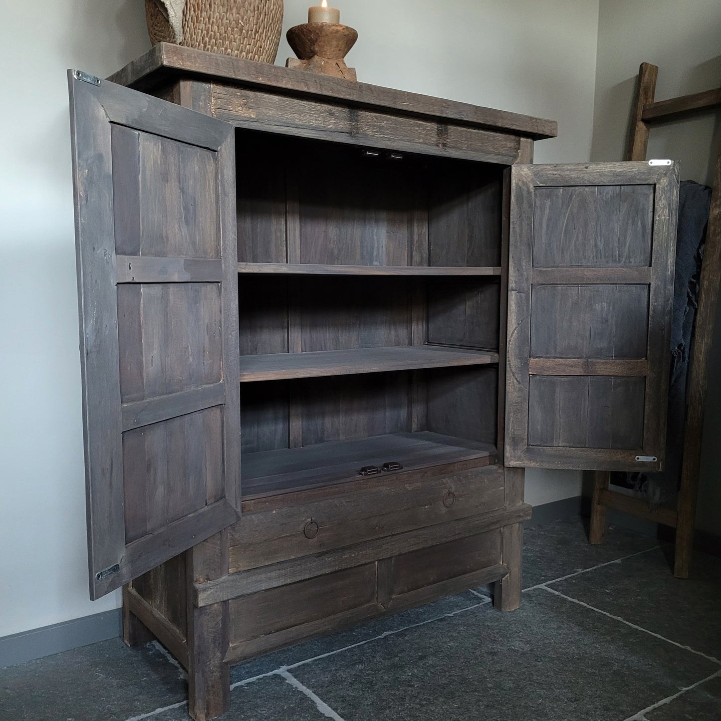 Kast driftwood | 2 deurs/lade