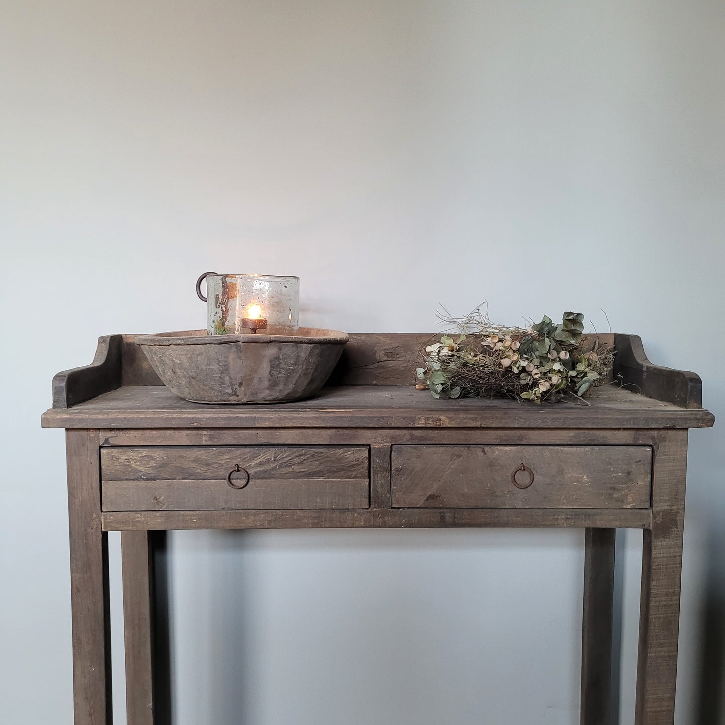 Sidetable driftwood | 2 lades 100cm