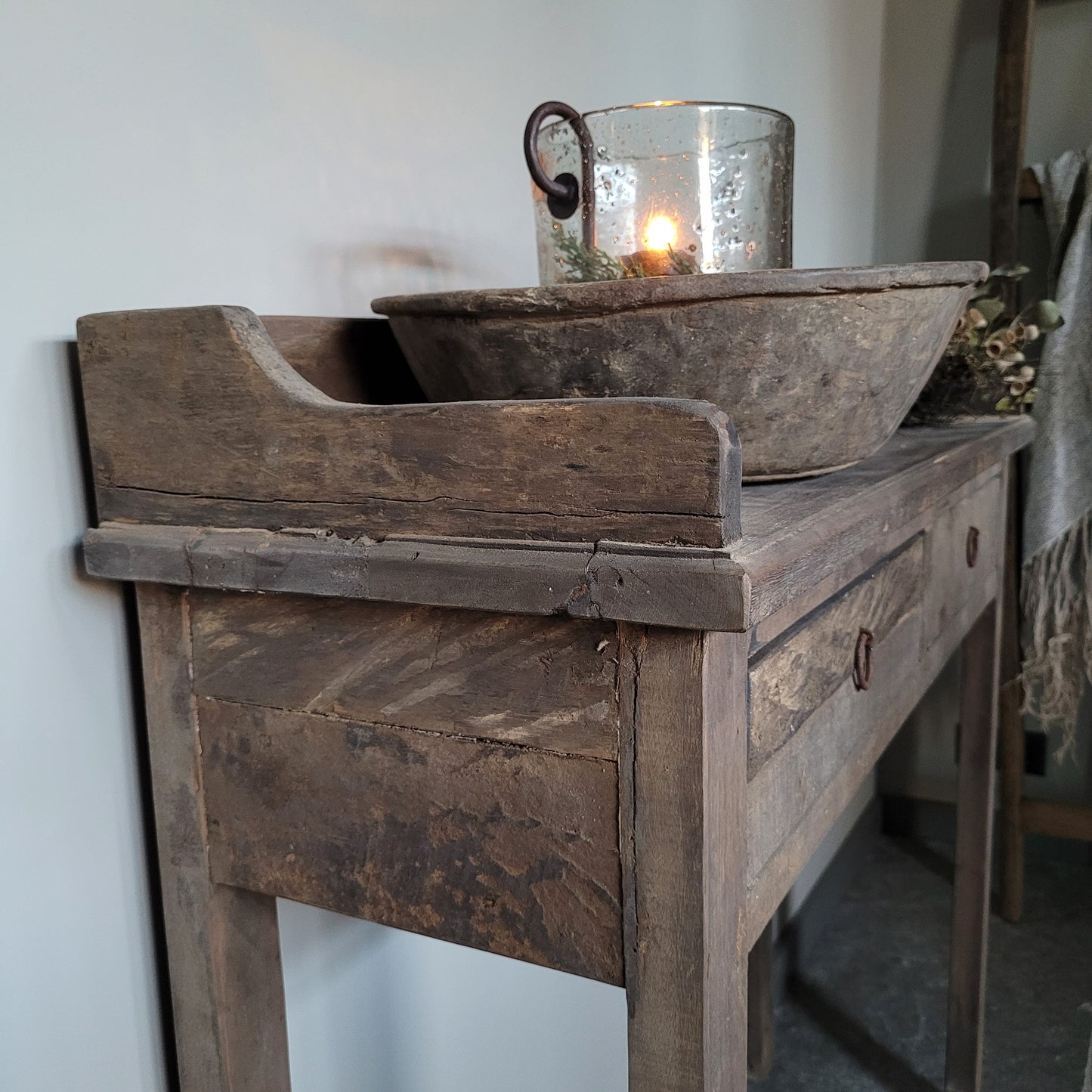 Sidetable driftwood | 2 lades 100cm