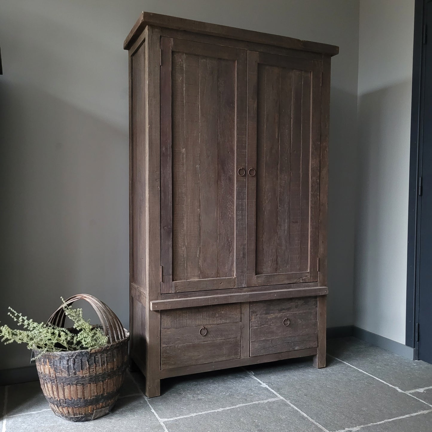 Kast driftwood 2-deurs/lades