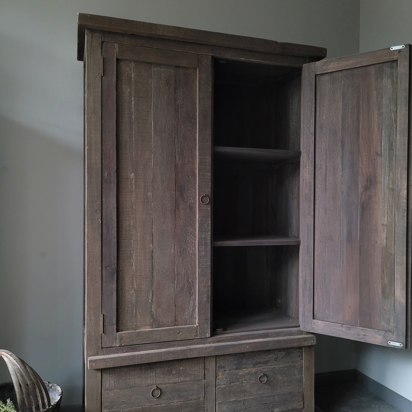 Kast driftwood 2-deurs/lades