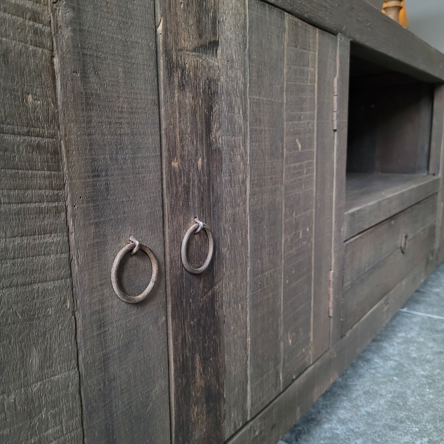 Tv meubel | dressoir oud hout driftwood 220cm