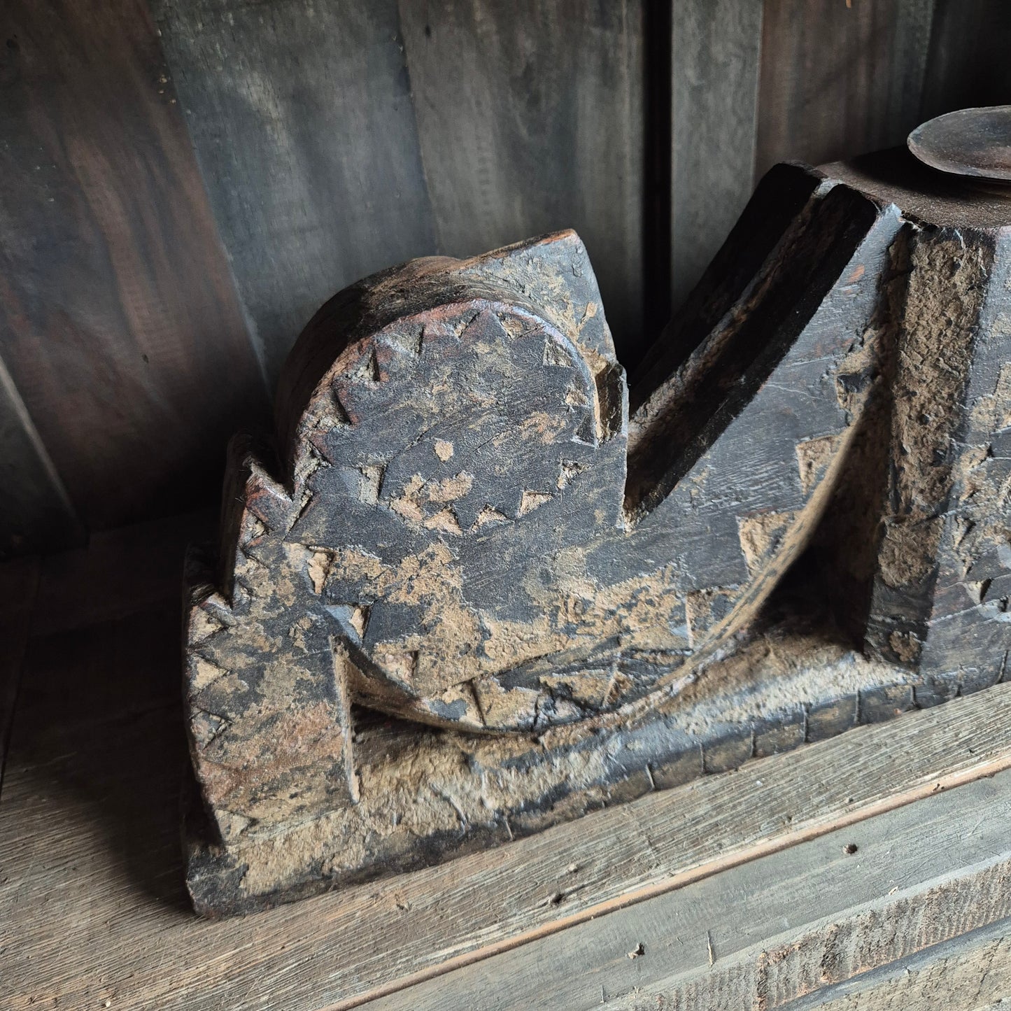 Oud houten ornament nr. 4