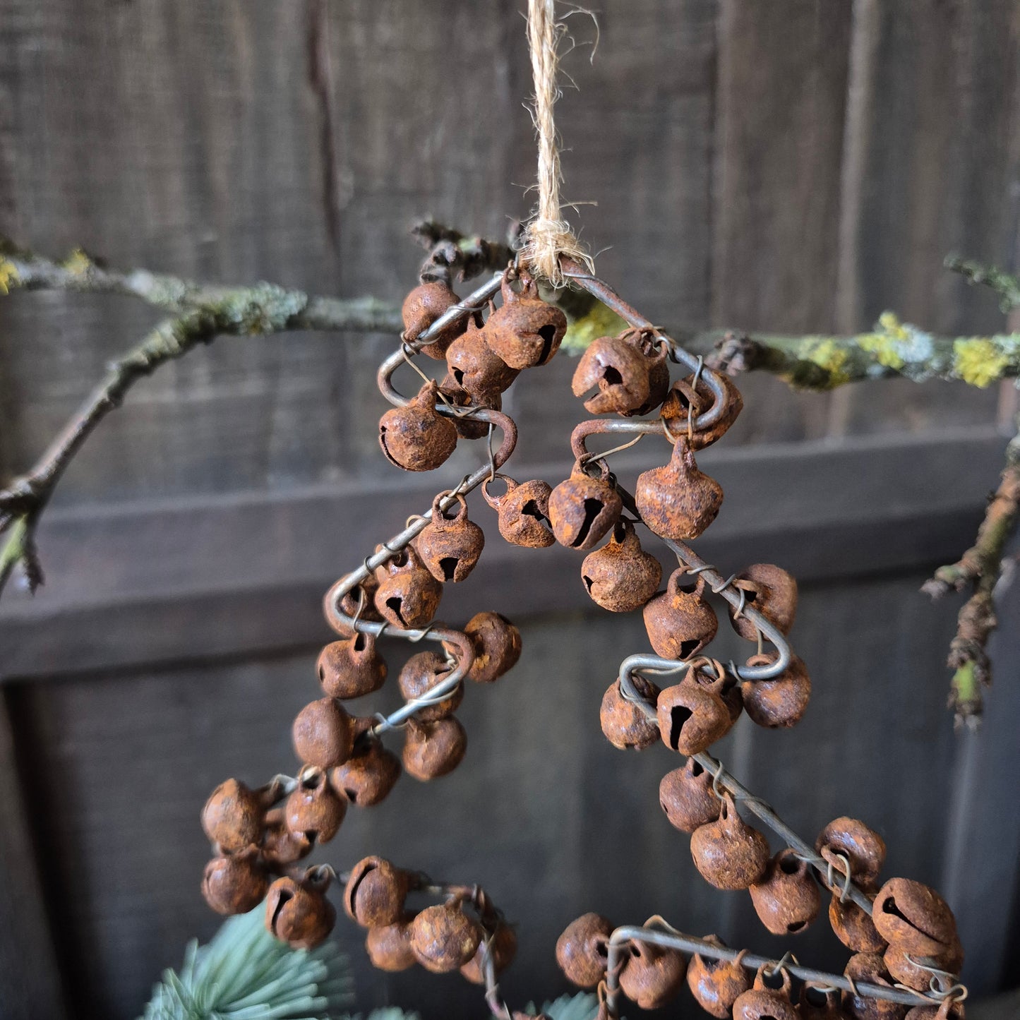 Roest hanger belletjes | Kerstboom