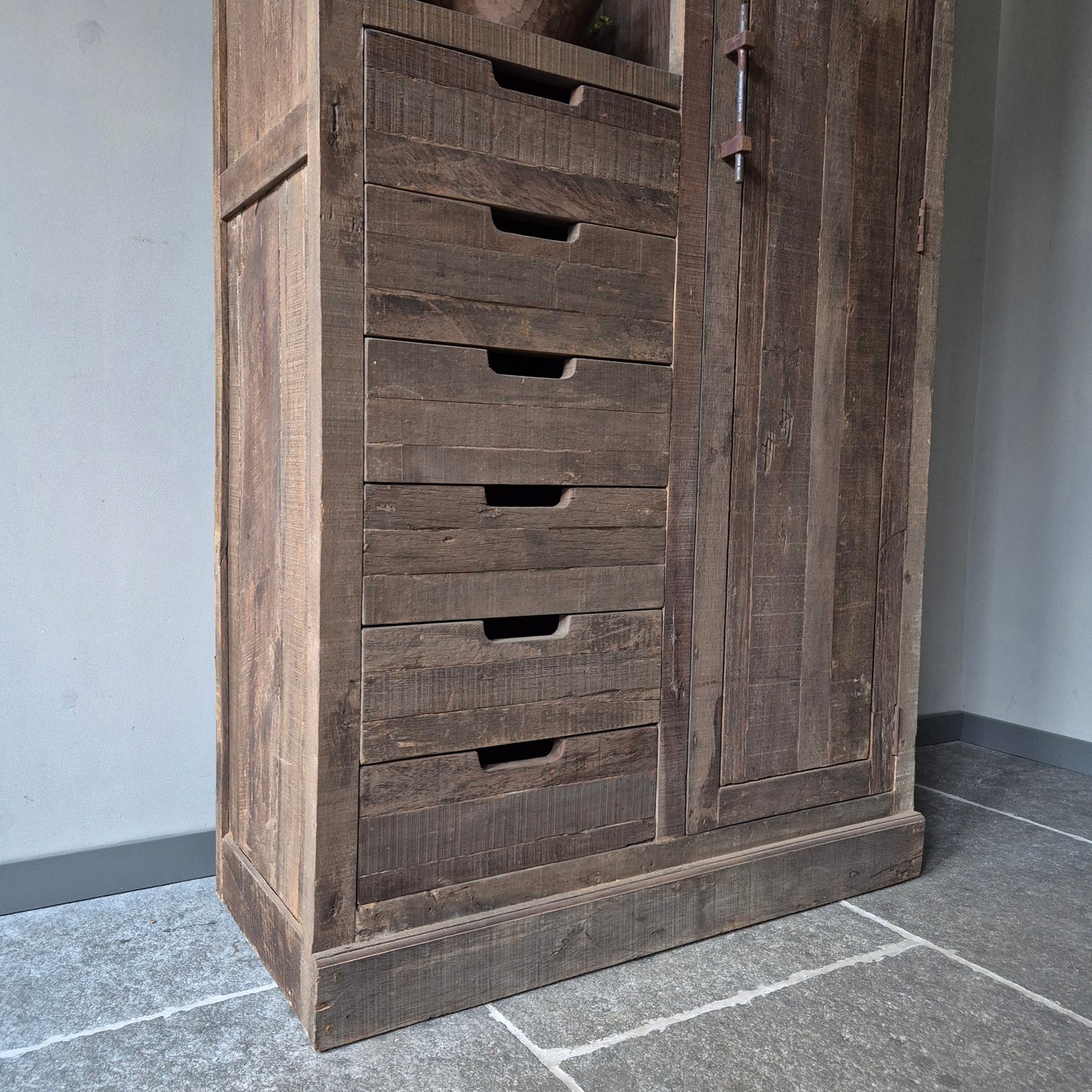 Opbergkast | kast Bram L driftwood met lades