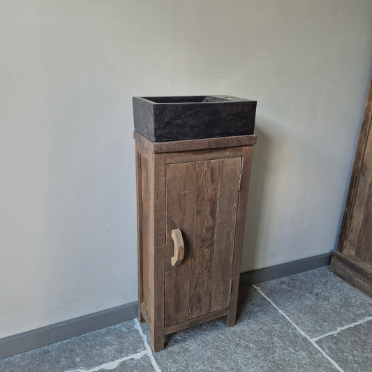 Toiletmeubel driftwood oud hout