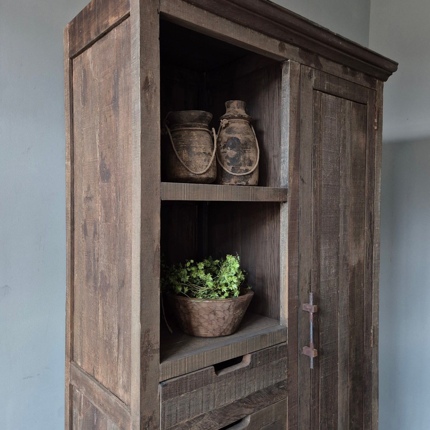 Opbergkast | kast Bram L driftwood met lades
