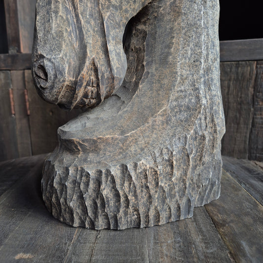 Houten paard ornament uniek