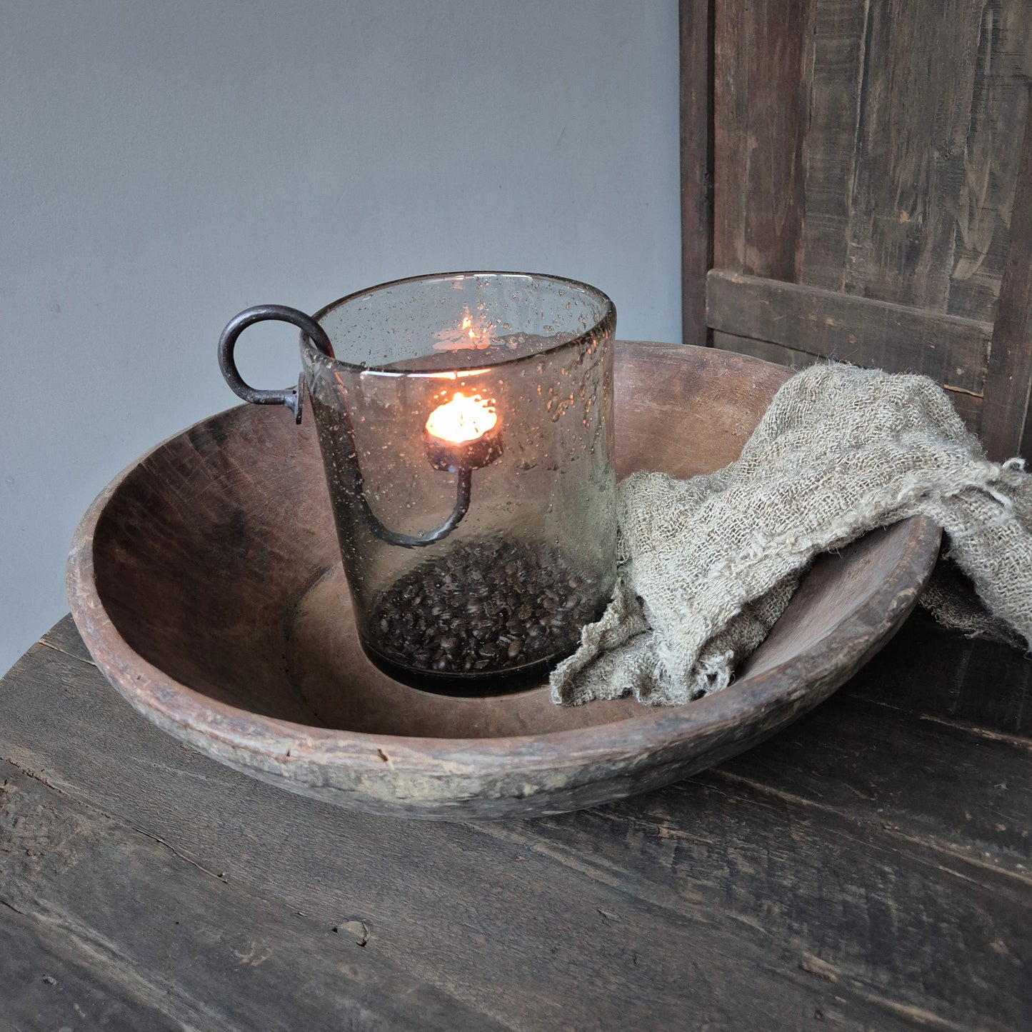 Oud houten schaal nr. 53