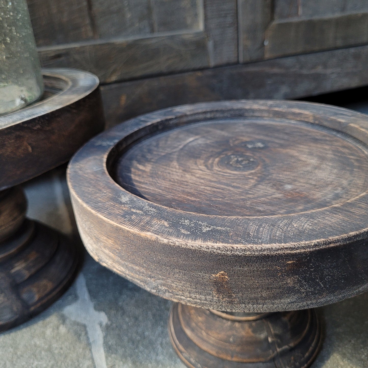 Houten plateau op voet M