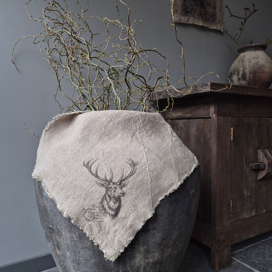 Shabby doek Rendier | 45x50cm