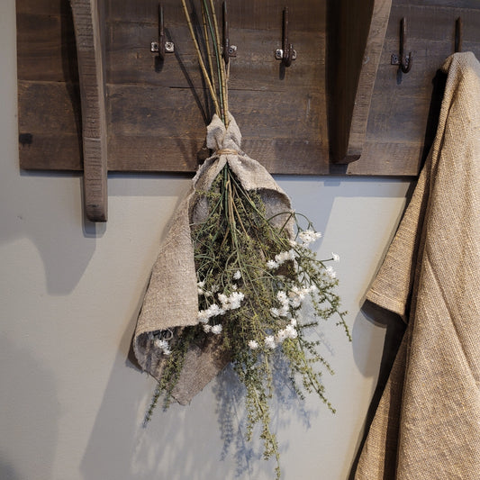 Kunsttoef met shabby doek 70cm