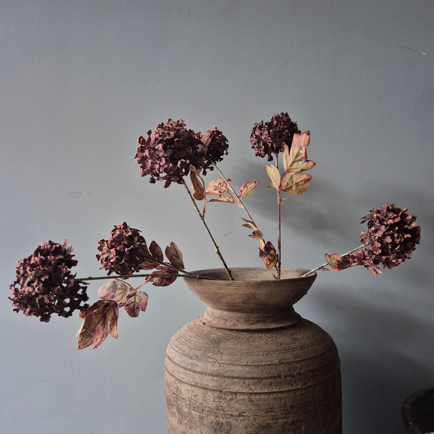 Kunsttak bloem bruin 75cm