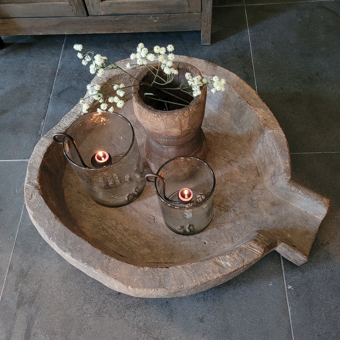 Uniek oud houten trog | schaal XL