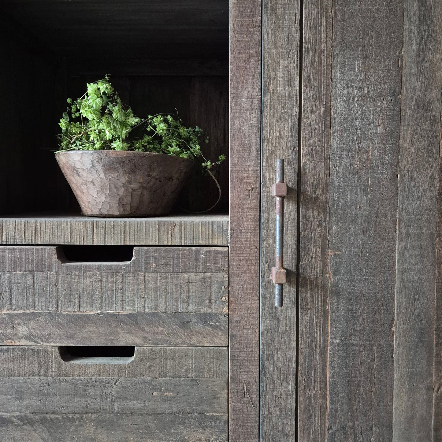Opbergkast | kast Bram L driftwood met lades