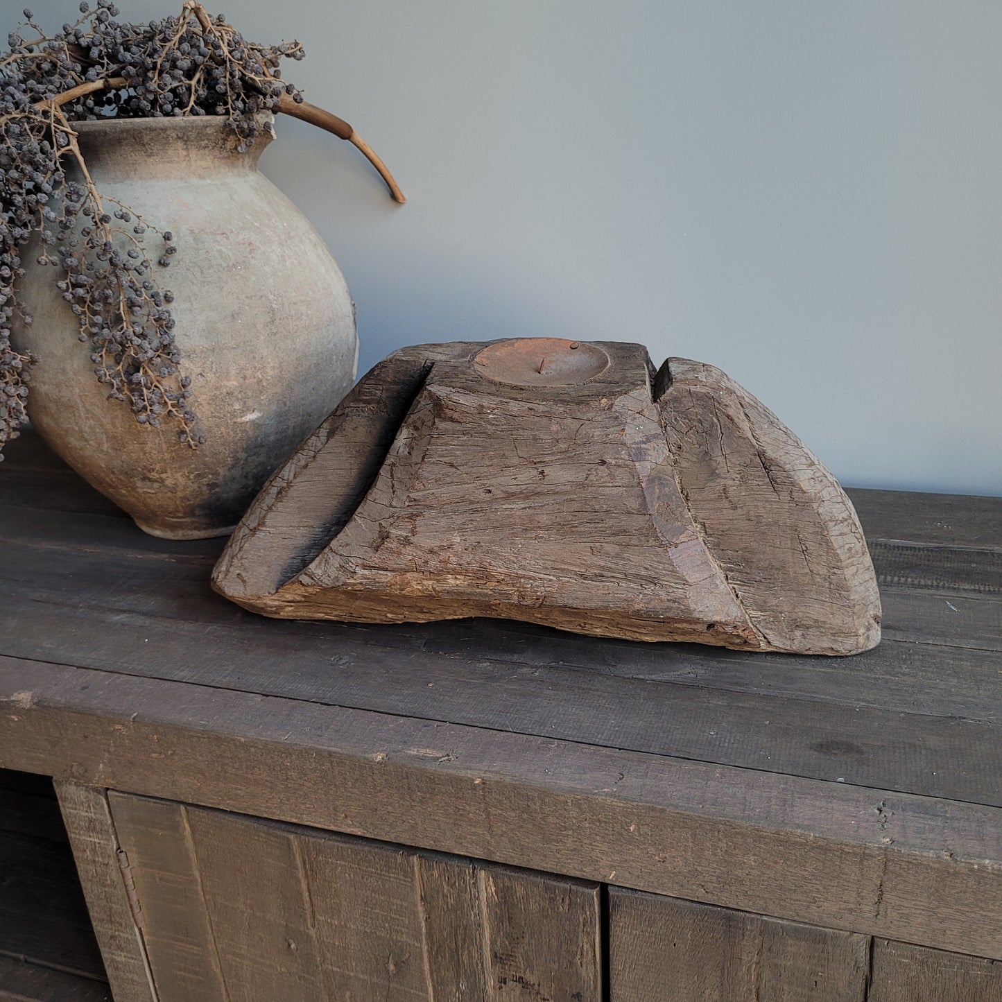 Uniek oud houten ornament
