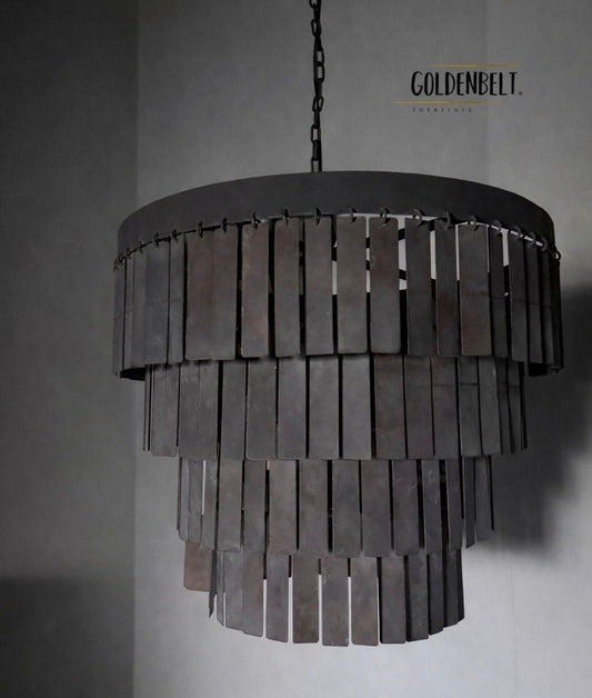 Hanglamp Iron Falls rond | Goldenbelt